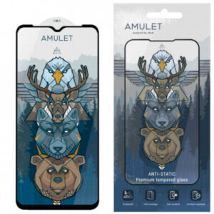 Захисне скло AMULET Full Glue Antistatic для Xiaomi Redmi 10 5G/ A1 Plus/Poco M5/ M4 5 G/Realme C33