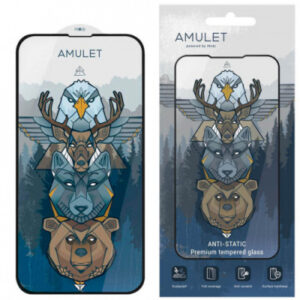 Захисне скло AMULET Full Glue HD Antistatic для Apple iPhone 13/13 Pro/14