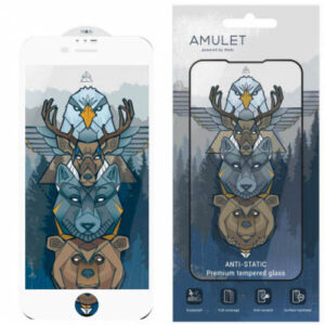 Захисне скло AMULET Full Glue HD Antistatic для Apple iPhone 7 Plus/8 Plus (Білий)
