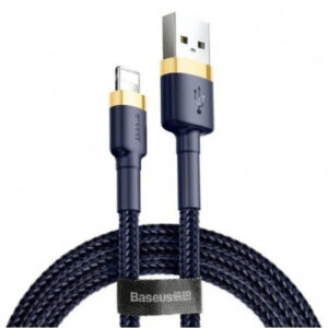 Кабель Baseus Cafule USB - Lightning 2.4A/1m (CALKLF-BV3) (Blue-Gold)