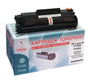 Сумісний картридж WWM for HP LJ P1566/P1606 Canon 728 Black (LC49N)