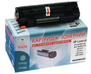 Картридж WWM для HP LJ P1102/M1132/M1212 Canon 725 аналог CE285A Black (LC48N)
