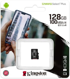 Флеш-карта Micro SDXC 128Gb Kingston Canvas Select+ A1 Class 10 UHS-I (R100/W85)