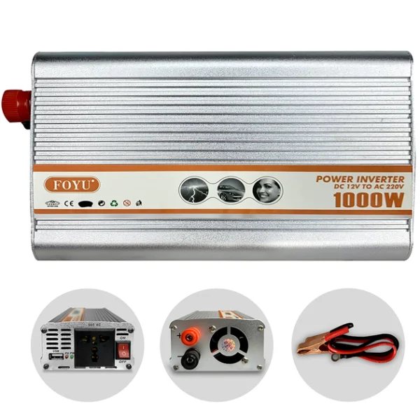 Перетворювач напруги FOYU 12 / 220 V 1000W  FO-Q013