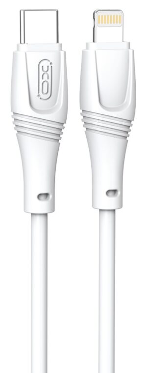 Кабель XO NBQ239A Zeus Series High Elastic Type-C to Lightning - 27W - 1m (Білий)