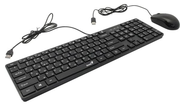 Клавіатура+миша, Genius C-126 SlimStar USB, Black - Зображення 4