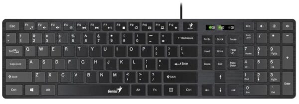 Клавіатура+миша, Genius C-126 SlimStar USB, Black - Зображення 2