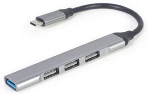Хаб USB Type-C 4 Port Gembird UHB-CM-U3P1U2P3-02