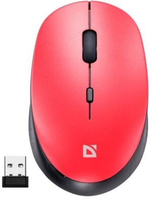 Миша DEFENDER (52026) Auris MB-027, 4D, 800-1600dpi, RED, wireless, silent