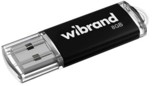 Флеш-накопичувач USB:8Gb Wibrand USB 2.0 Cougar Black