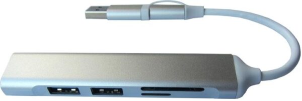 Хаб USB 3.0/Type-C 5in1 Dynamode DM-UH-518 - Зображення 2