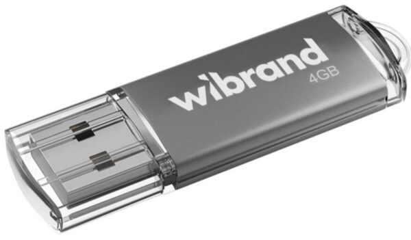 Флеш-накопичувач USB:4Gb Wibrand USB 2.0 Cougar Silver