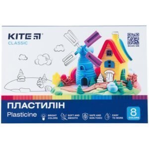 Пластилін, 8 кольорів, 160 г, "Kite Classic", KITE