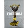 Блокнот прошитий, А4, 96 аркушів, клітинка, тверда обкладинка, синій, "Liberty"