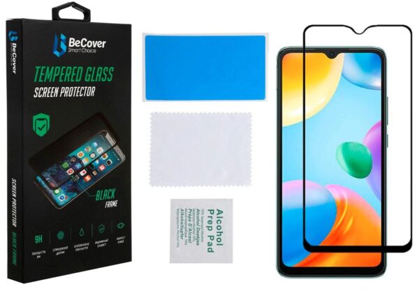 Захисне скло BeCover для Xiaomi Redmi 10C/12С - Black - Зображення 2