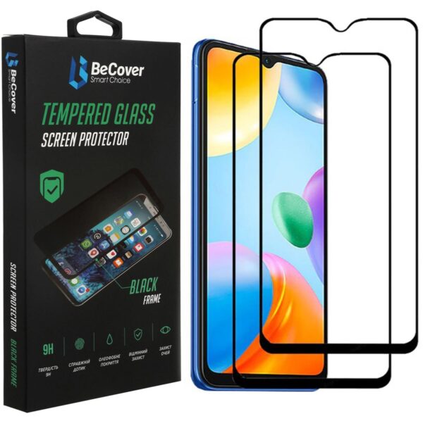 Захисне скло BeCover для Xiaomi Redmi 10C/12С - Black