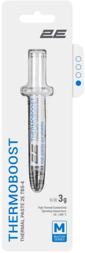 Термопаста 2E ThermoBoost TB5-4, (4.63 W/m-K), 3 гр, Grey