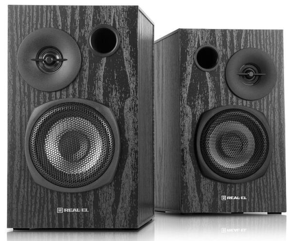 Акустична система REAL-EL (2.0) S-235 (2x9Вт), Black - Зображення 2