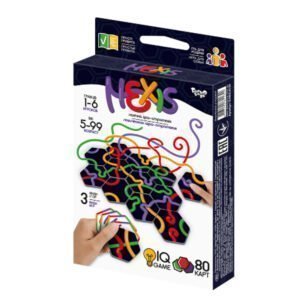 Настільна гра, розважальна, в коробці 2,5х9х13 см, "Hexis", Danko Toys