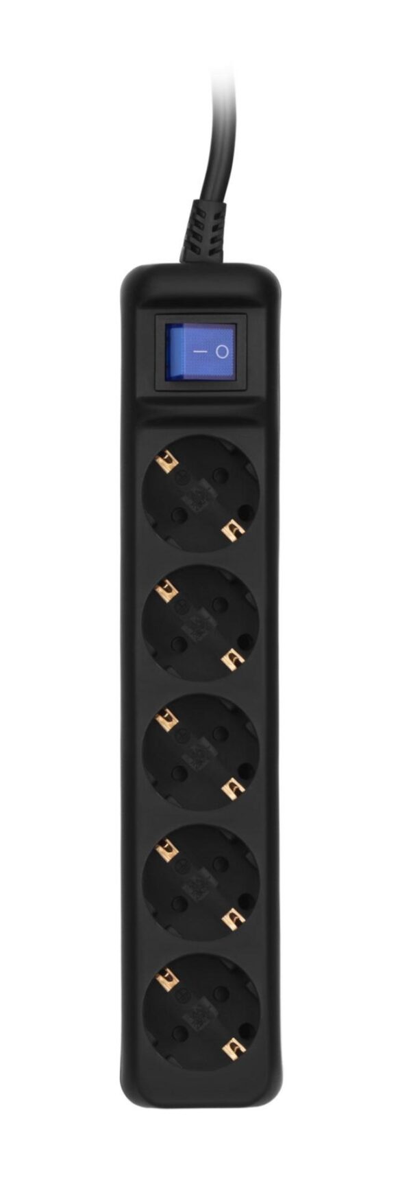Подовжувач: 220V 2E U05ES15M10BK, 10m, 5 розетки, Black - Зображення 4