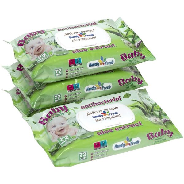 Волога серветка "Freshmaker" matbaby 72шт КЛАПАН