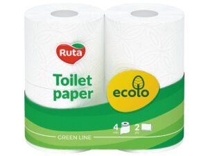 Папір туалетний Ruta Ecolo двошаровий 13,2 м 4 шт. (35860)