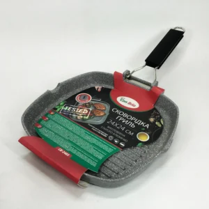 Сковорідка гриль Con Brio 2403-CB 24-см Eco Granite